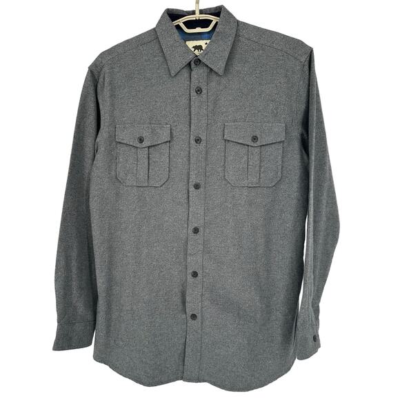 Dakota Grizzly Gray Felt-Like Shacket Jacket XL - Picture 1 of 8